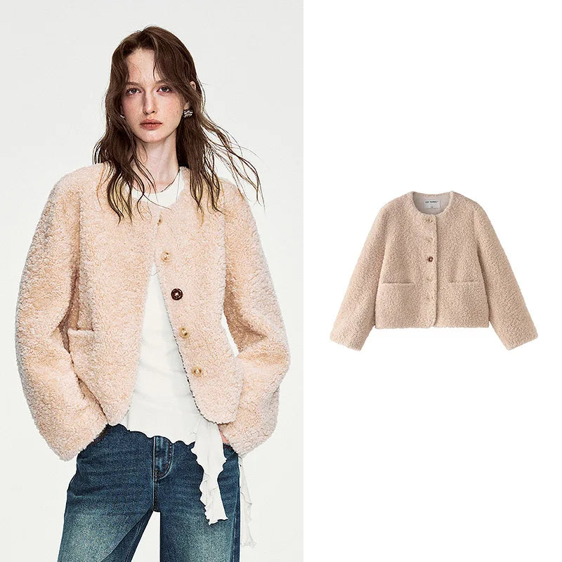 Shaggy Crewneck Jacket