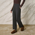 Cropped Tapered Knit Pants