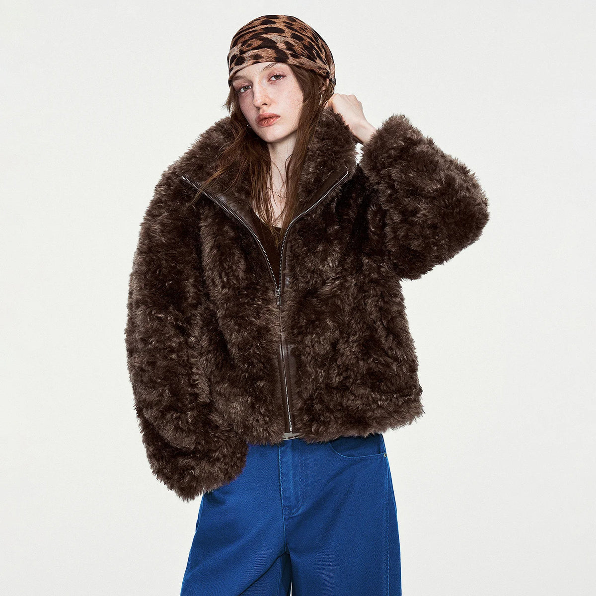 Shaggy Zip-Front Jacket