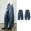 Seam-Detail Wide-Leg Jeans