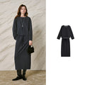 Sweatshirt and Midi Skirt Set