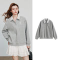 Contrast-Collar Sweatshirt