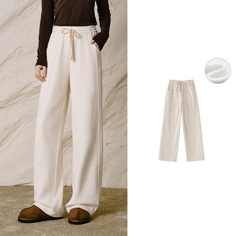 Drawstring Straight-Leg Pants