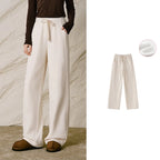 Drawstring Straight-Leg Pants