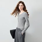 V-Neck Long-Sleeve Tee