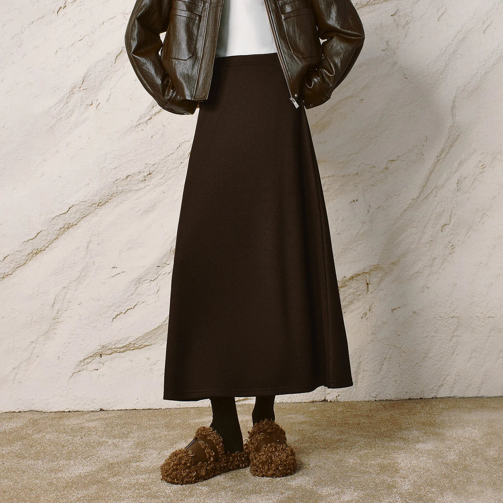 A-Line Midi Skirt