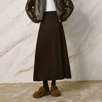 A-Line Midi Skirt