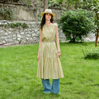 Polka-Dot Sleeveless Tiered Dress