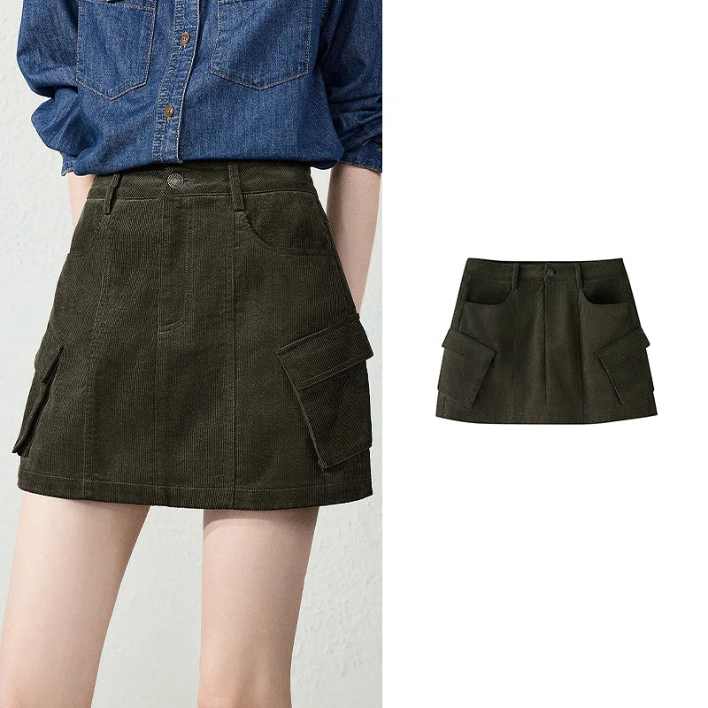 Cargo-Pocket Mini Skirt