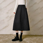 Polka-Dot Midi Skirt