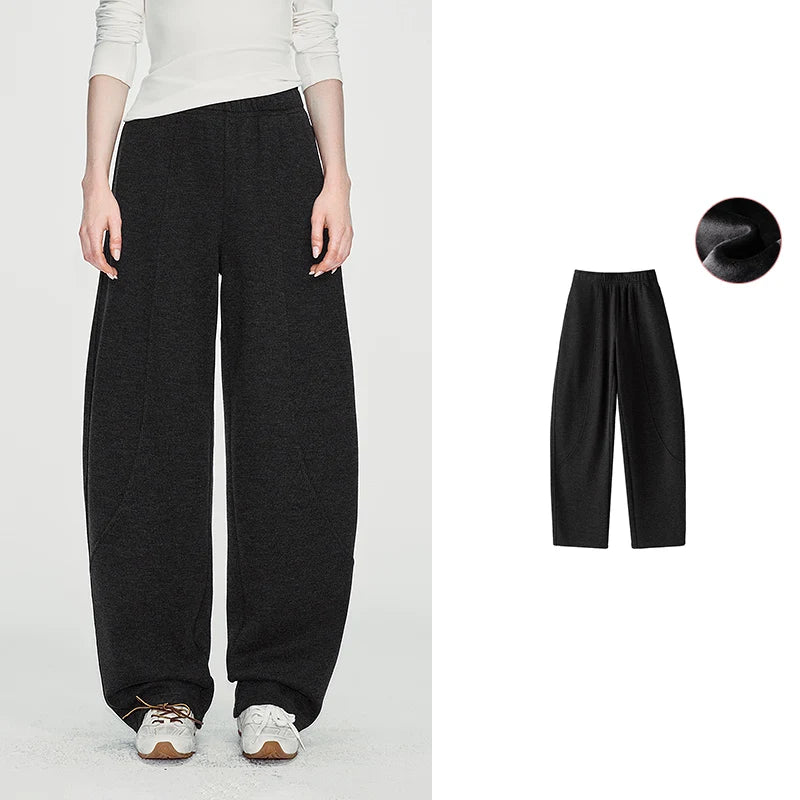 Curved-Leg Pull-On Pants
