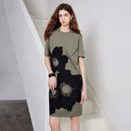 Oversized Floral T-Shirt Dress
