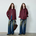 Relaxed Long-Sleeve Button-Front Shirt