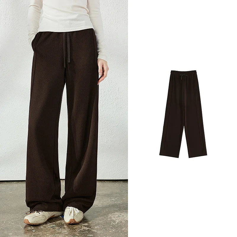 Drawstring Wide-Leg Pants