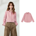 Motif-Detail Long-Sleeve Collared Shirt