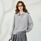 Relaxed Collared Sweatshirt