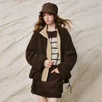 Contrast-Trim Zip Jacket