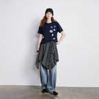 Floral Graphic Cropped Tee