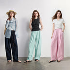 Drawstring Wide-Leg Pants