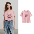 Cherry-Motif Crewneck Tee