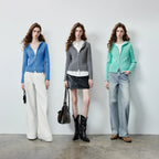 Ribbed Hooded Zip Cardigan