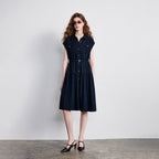 Sleeveless Button-Front Midi Dress