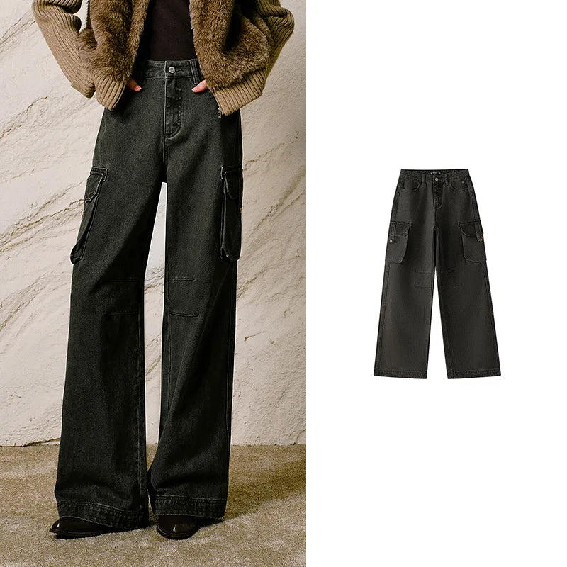 Wide-Leg Cargo Pants