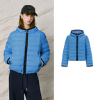 Quilted Hooded Zip Jacket