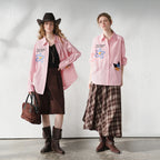 Graphic Long-Sleeve Button-Up Shirt