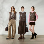 Decorative-Motif Knit Vest
