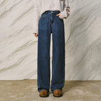 Washed Straight-Leg Jeans