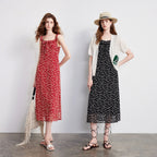 Floral Strappy Midi Dress