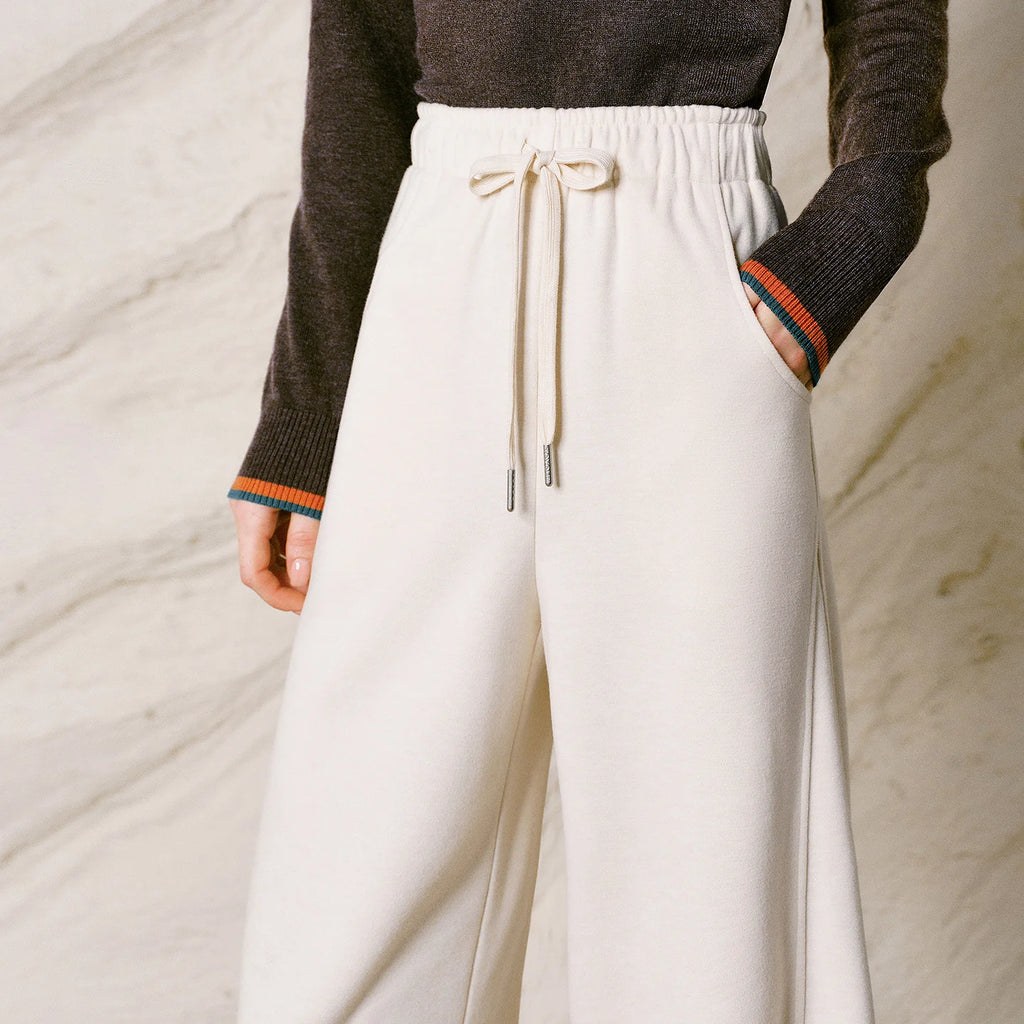Drawstring Wide-Leg Pants