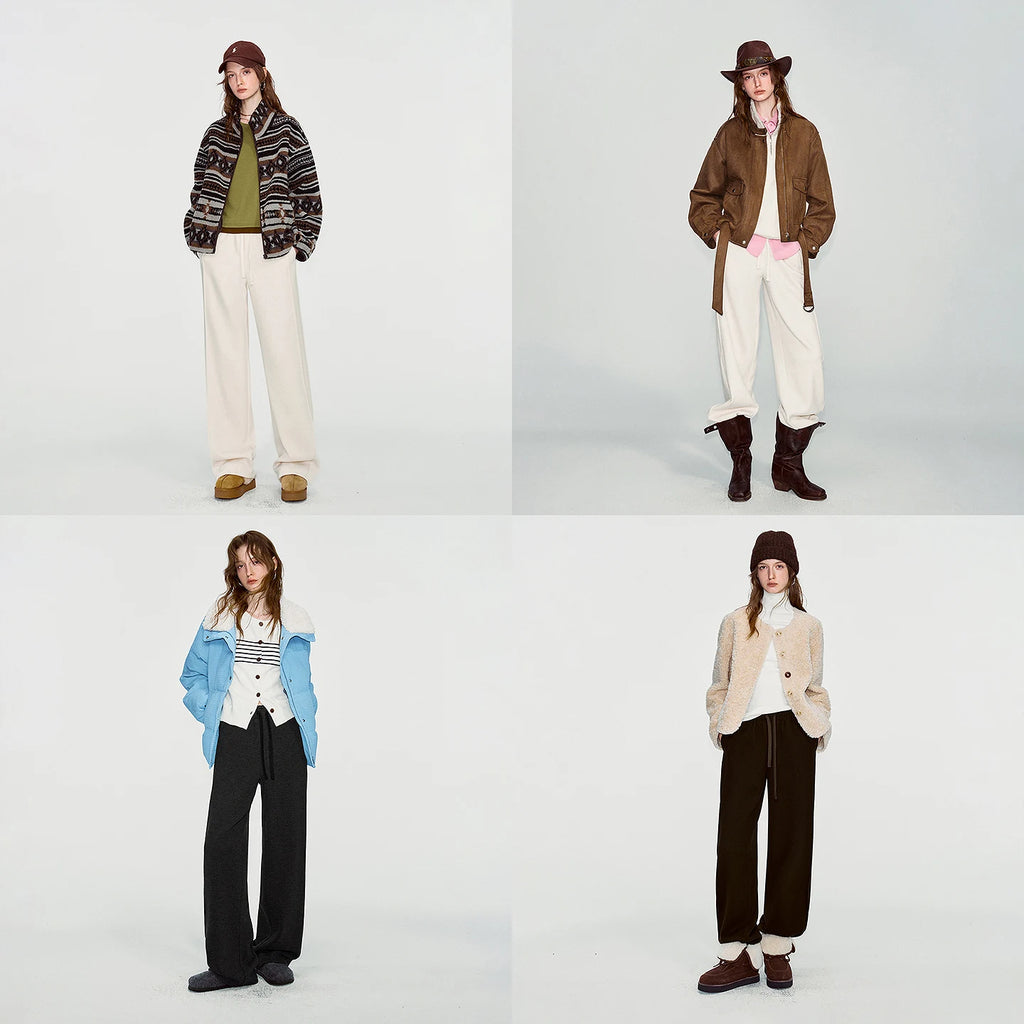 Relaxed Straight-Leg Pull-On Pants