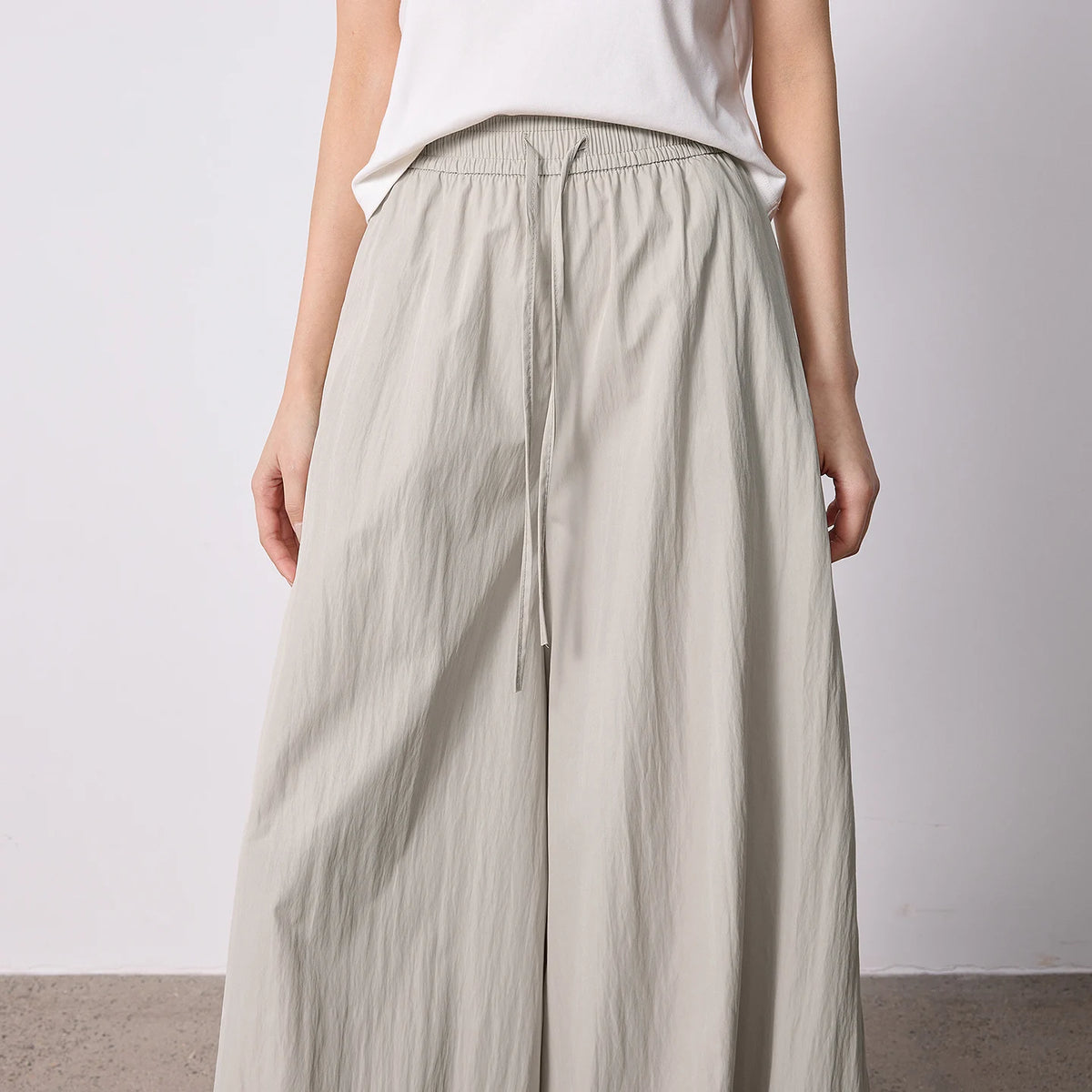 Gathered-Hem Balloon Pants