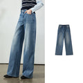 Washed Relaxed Wide-Leg Jeans