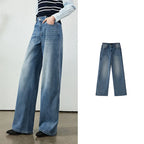 Washed Relaxed Wide-Leg Jeans