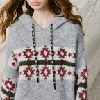 Fair Isle Zip-Neck Sweater