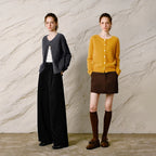 Fuzzy Crewneck Cardigan
