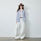 Striped Relaxed Button-Up Shirt