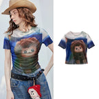 Graphic Fitted Short-Sleeve Tee