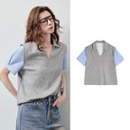 Layered-Look Polo Top