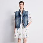 Floral Puff-Sleeve Mini Dress