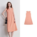 Sleeveless A-Line Midi Dress
