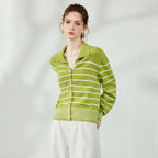 Striped Polo Cardigan