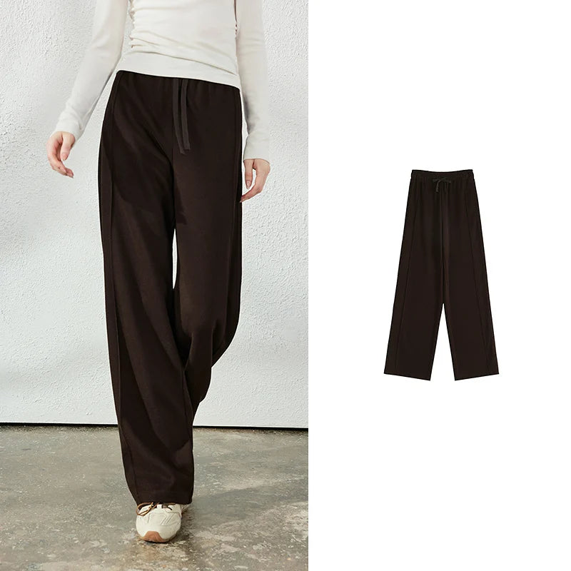 Drawstring Wide-Leg Pants