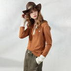 Contrast-Trim Heart-Detail Henley