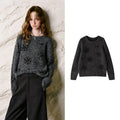 Textured Crewneck Sweater