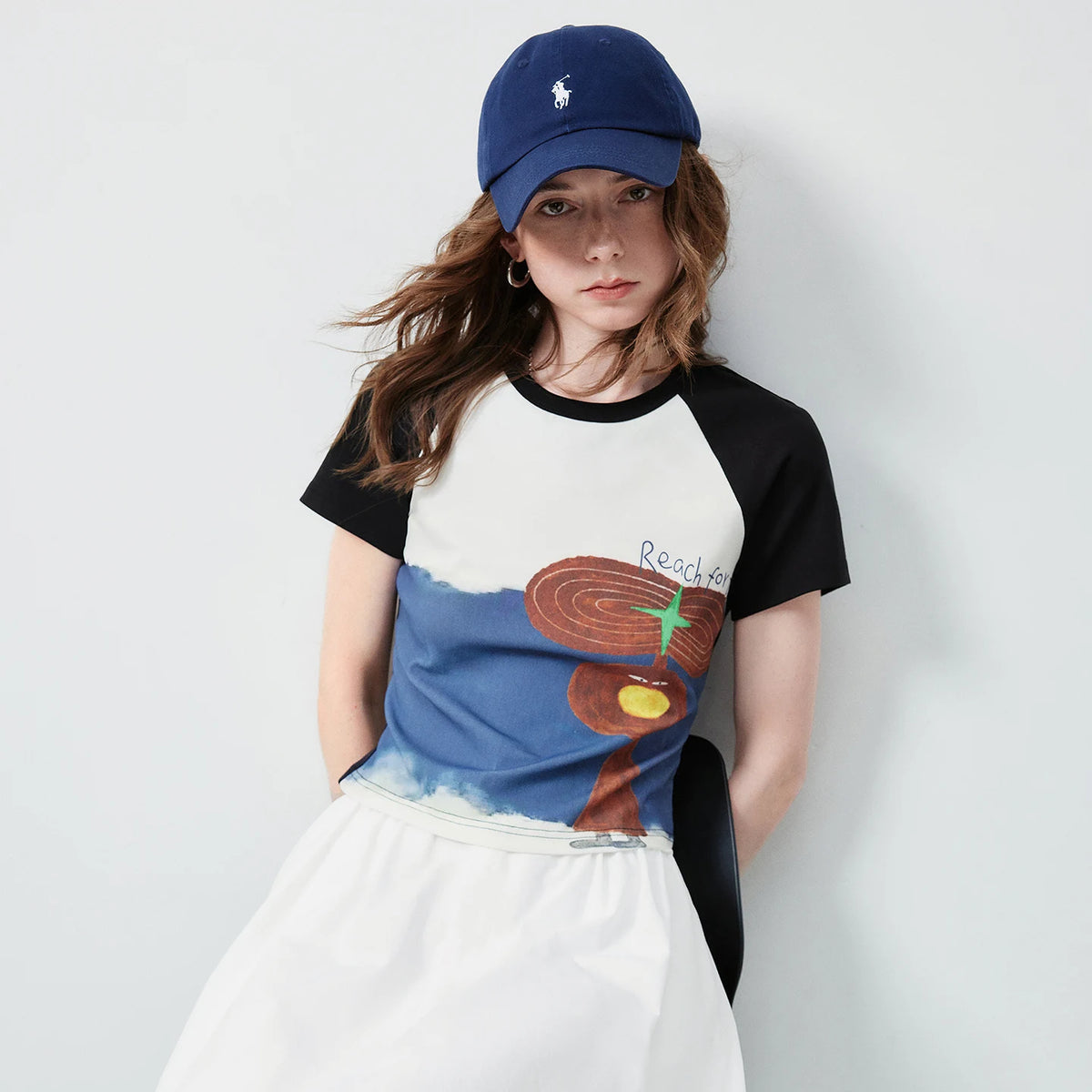 Graphic Raglan-Sleeve Tee
