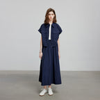 Pocket Shirt and Midi Skirt Set